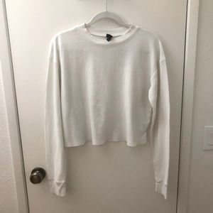 Wild Fable waffle knit long sleeve crop top